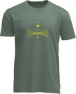 Olive THOR Warp T-shirt in large size, casual apparel with a comfortable fit and stylish design.