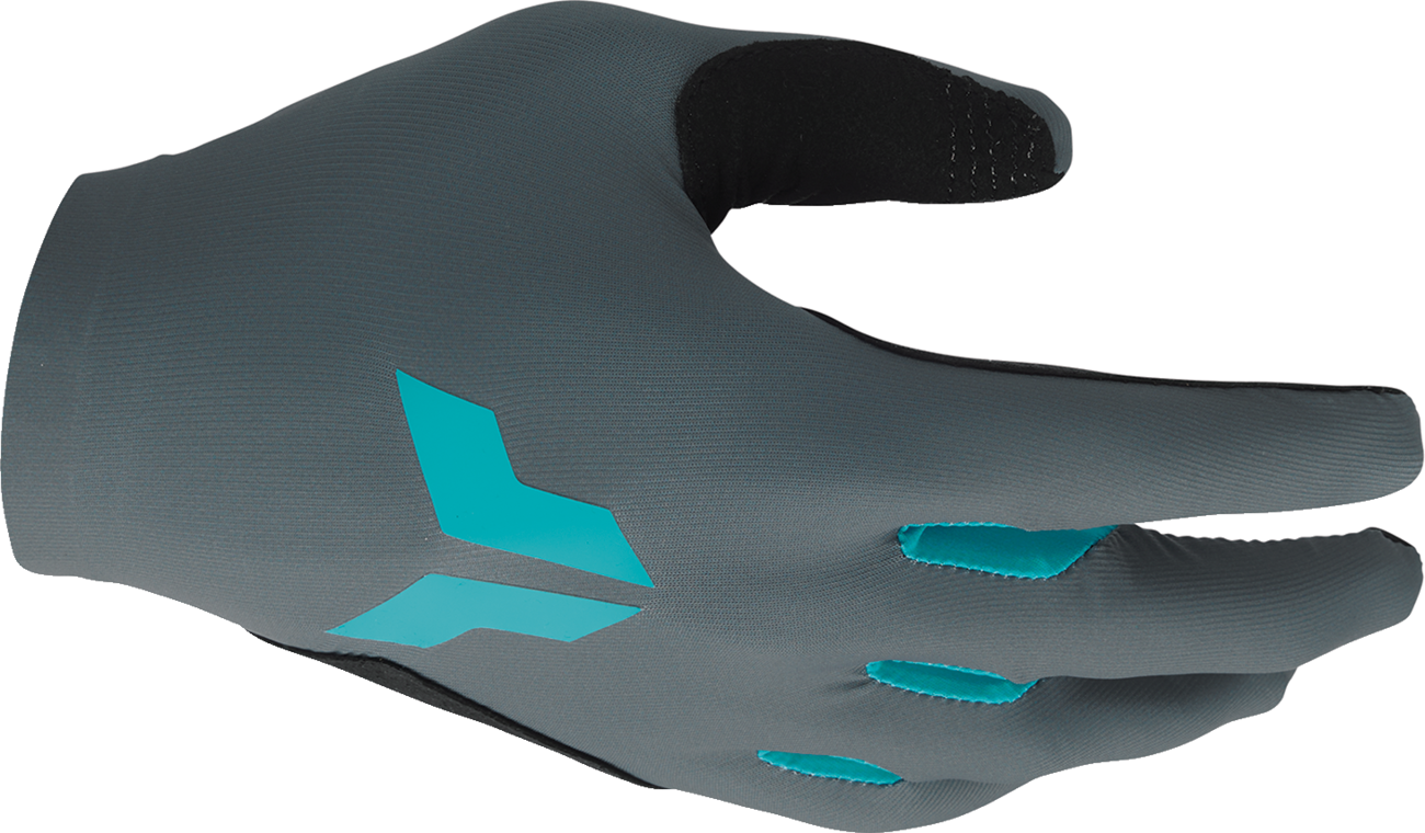 THOR Women's Sportmode Iconic Gloves - Gray/Aqua - Large 3331-0282
