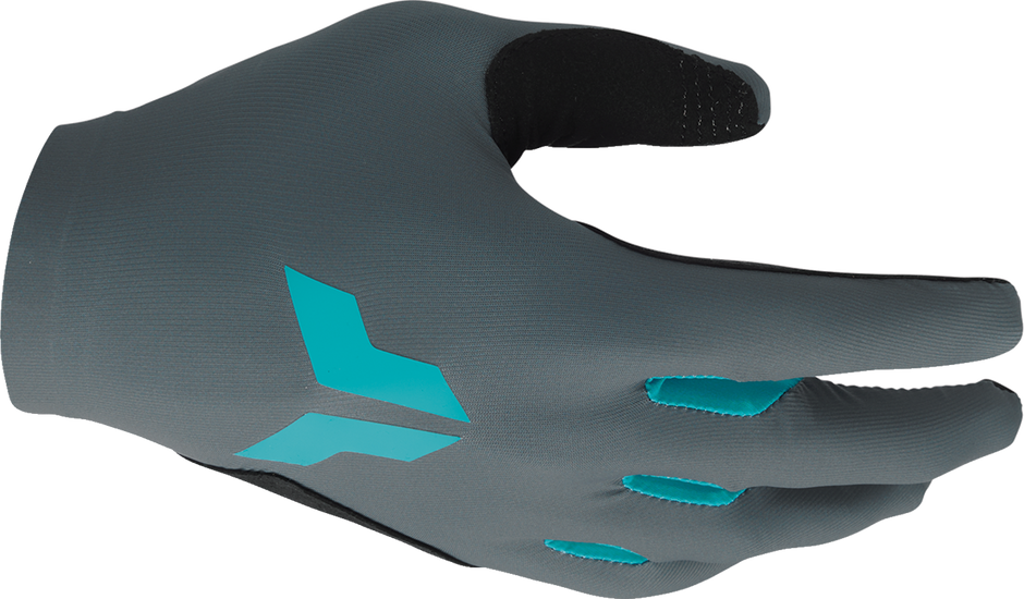 THOR Women's Sportmode Iconic Gloves - Gray/Aqua - Large 3331-0282
