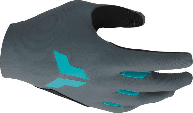 THOR Women's Sportmode Iconic Gloves - Gray/Aqua - Large 3331-0282