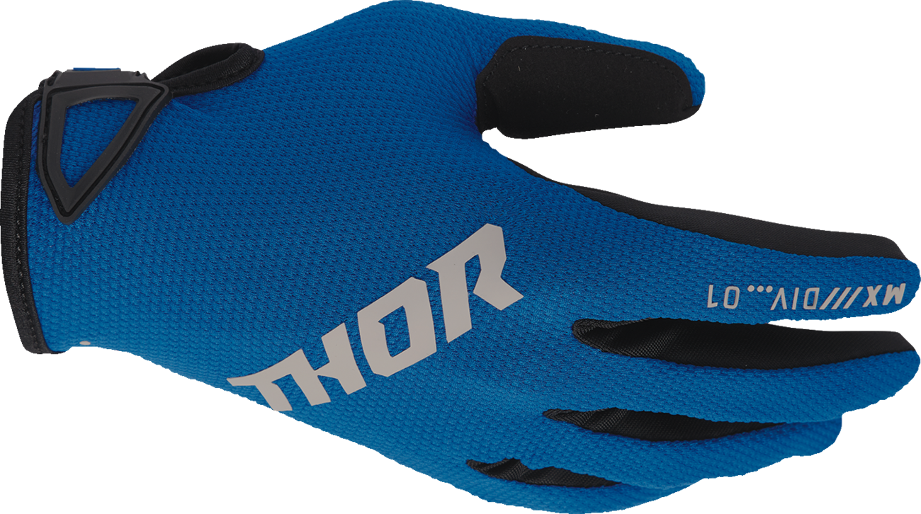 THOR Youth Ridemode Static Gloves - Blue - XS 3332-1930