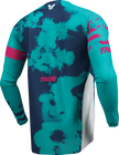 THOR Youth Launchmode Bleach Jersey - White/Aqua - 2XS 2912-2584