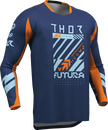 THOR Youth Launchmode Futura Jersey - Navy/Orange - Small 2912-2598