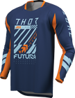 THOR Youth Launchmode Futura Jersey - Navy/Orange - Small 2912-2598