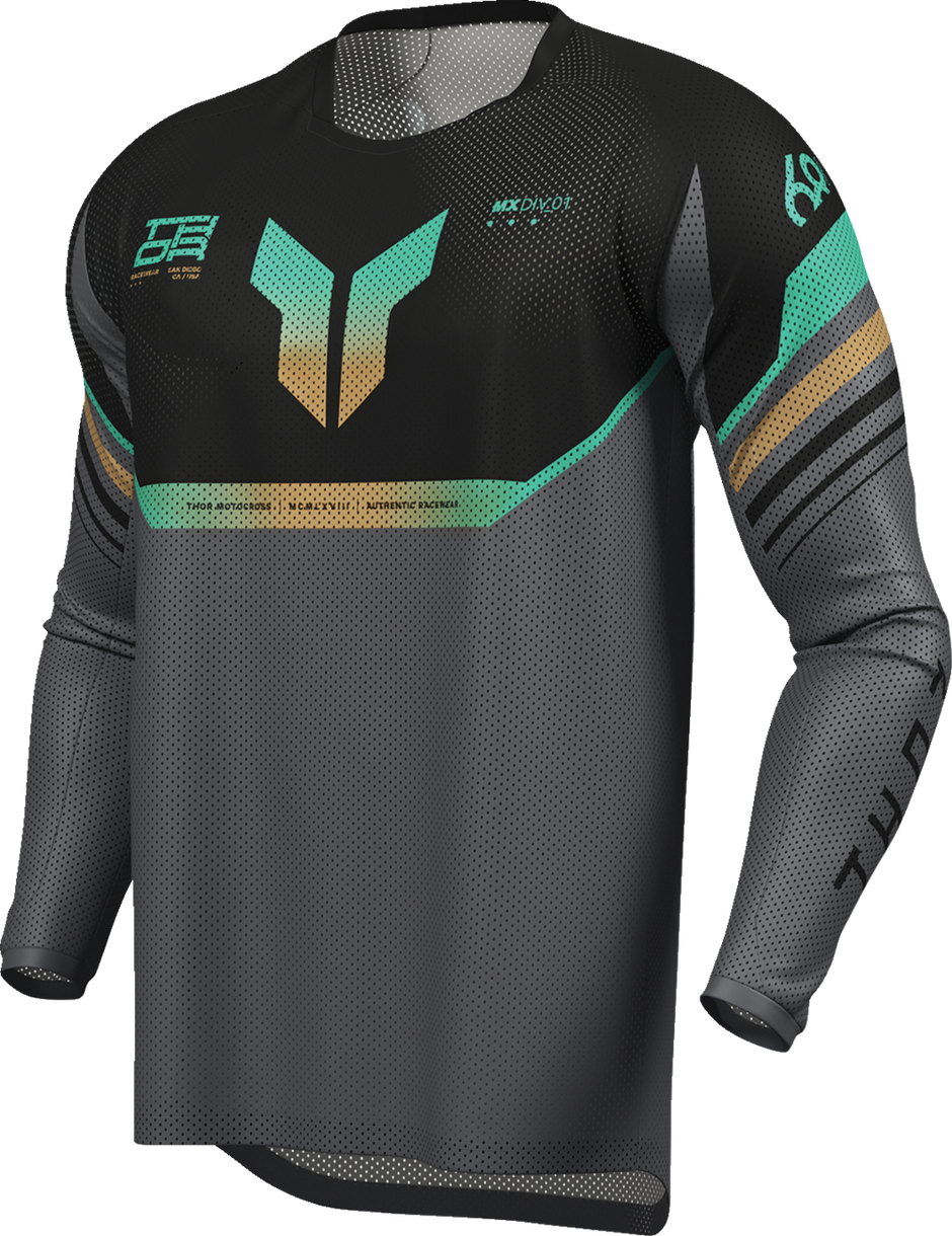 THOR Launchmode Air Raptor Jersey - Black/Charcoal - Large 2910-8432
