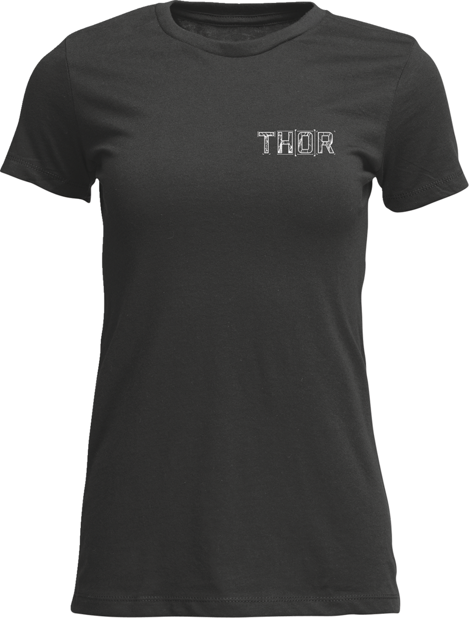 THOR Women's Blueprint T-Shirt - Charcoal - Small 3031-4322