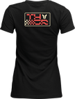 THOR Women's Vantage T-Shirt - Vintage Black - Small 3031-4330