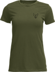 THOR Women's Patched Up T-Shirt - Military Green - Large 3031-4336