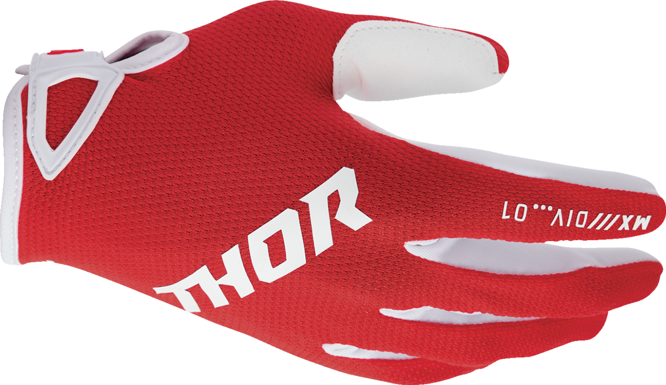 THOR Youth Ridemode Static Gloves - Red - Small 3332-1927