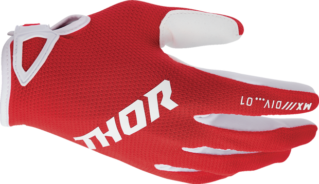 THOR Youth Ridemode Static Gloves - Red - Small 3332-1927