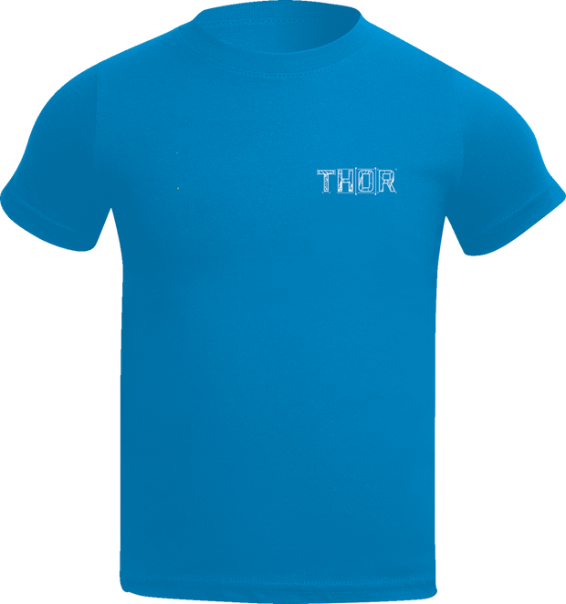 Toddler THOR Blueprint T-Shirt in cobalt, size 2T, casual apparel with graphic design, made by THOR.