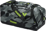 THOR Circuit Bag in camo and acid colors, stylish luggage with multiple compartments, durable design for travel and daily use.