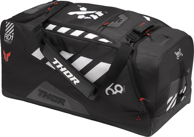 Black and coral THOR Circuit Bag, a stylish luggage piece from the THOR luggage group with sleek design and durable material.