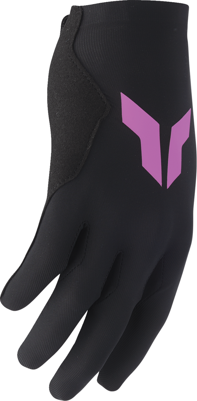 THOR Women's Sportmode Iconic Gloves - Black/Orchid - Small 3331-0284
