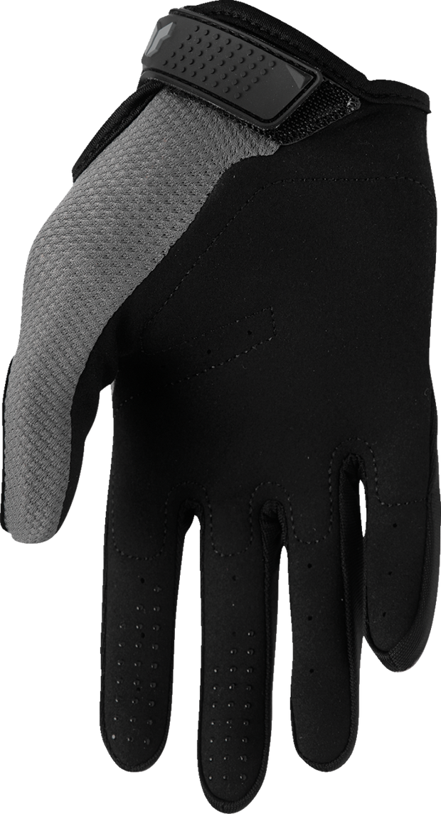Gray THOR Women's Ridemode Static Gloves in XL size, featuring protective padding and durable construction for motorcycle riding.