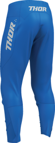 Blue THOR Ridemode Menace offroad ATV pants, men's size US 36, with reinforced knee protection and durable fabric.