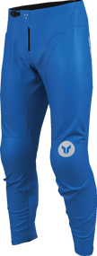 Blue THOR Ridemode Menace offroad ATV pants in US size 36, designed for durability and comfort during riding.