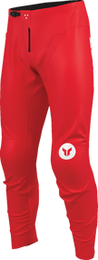 Red THOR Ridemode Menace ATV pants in US size 38, designed for offroad riding, with durable fabric and sporty fit.