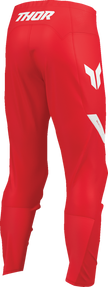 Red THOR Ridemode Menace ATV pants with knee padding and reinforced fabric, US size 38, designed for off-road riding.