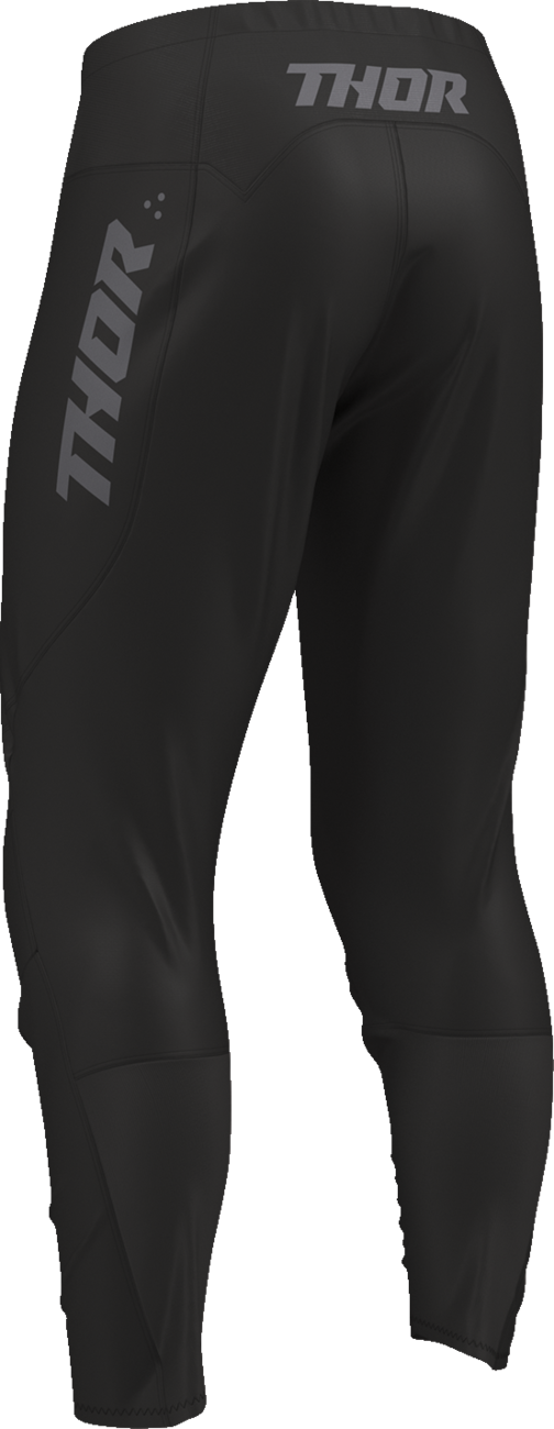 Black THOR Ridemode Menace ATV riding pants in US size 34, designed for off-road motorcycle and ATV riding.