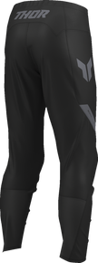 Black THOR Ridemode Menace Pants for men, offroad ATV apparel, US size 34, shown on a mannequin.