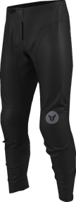 Black THOR Ridemode Menace offroad ATV pants with reinforced knees and adjustable waist, US 34 size.