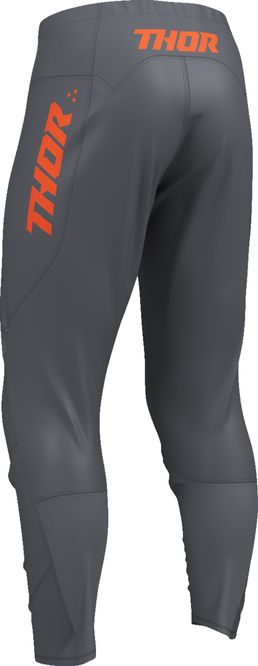 THOR Ridemode Menace ATV pants in charcoal color, US 42 size, designed for off-road riding with durable fabric and protective features.