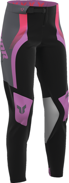 THOR Women's Sportmode Velocity Pants - Black/Orchid - US 00/0 2902-0399