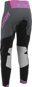 THOR Women's Sportmode Velocity Pants - Black/Orchid - US 00/0 2902-0399