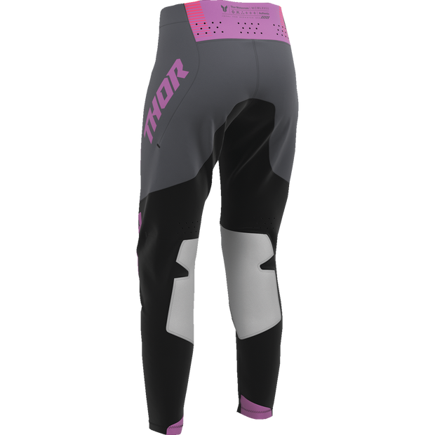 THOR Women's Sportmode Velocity Pants - Black/Orchid - US 00/0 2902-0399