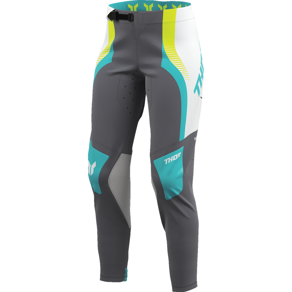 THOR Women's Sportmode Velocity Pants - Gray/Aqua - US 00/0 2902-0407