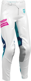 THOR Women's Launchmode Bleach Pants - White/Aqua - US 1/2 2902-0416