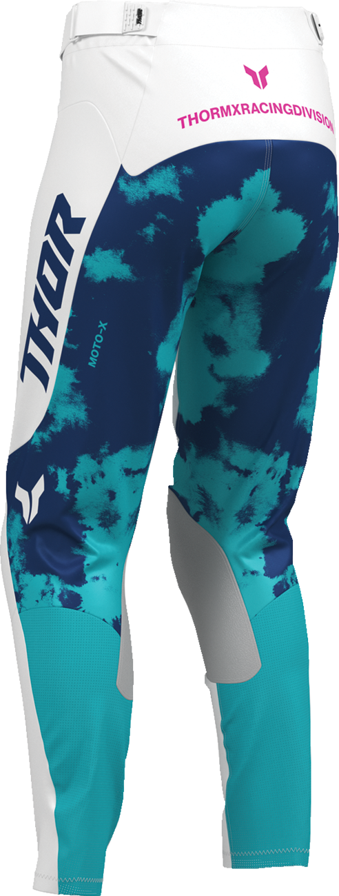THOR Women's Launchmode Bleach Pants - White/Aqua - US 1/2 2902-0416