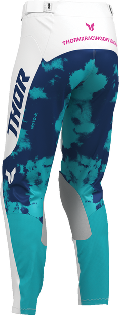 THOR Women's Launchmode Bleach Pants - White/Aqua - US 1/2 2902-0416