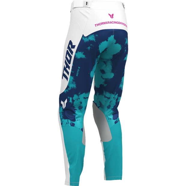 THOR Women's Launchmode Bleach Pants - White/Aqua - US 1/2 2902-0416