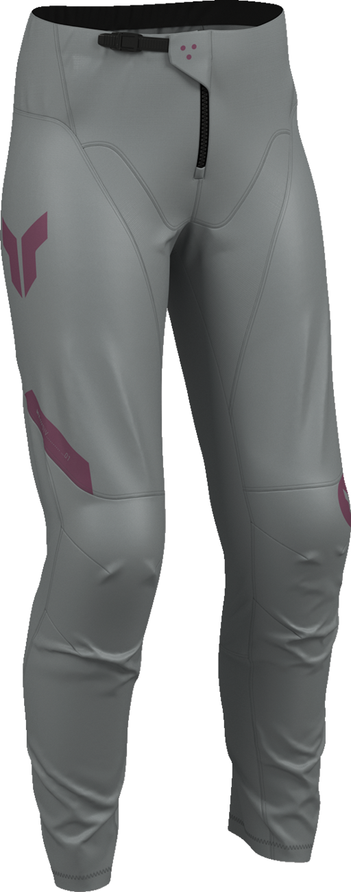 THOR Women's Ridemode Menace Pants - Purple/Gray - US 1/2 2902-0481