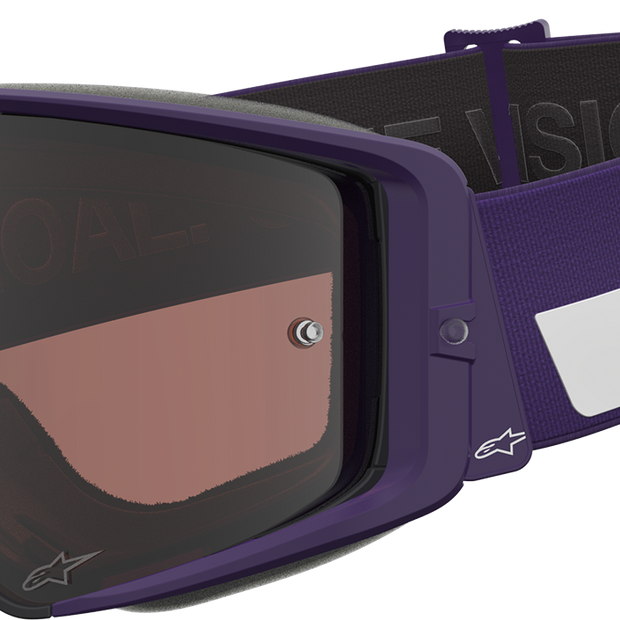 ALPINESTARS GOGGLES Supertech Goggle - Hunta 96 XXV - Purple/White - Silver Mirror Lens 5101226-3168