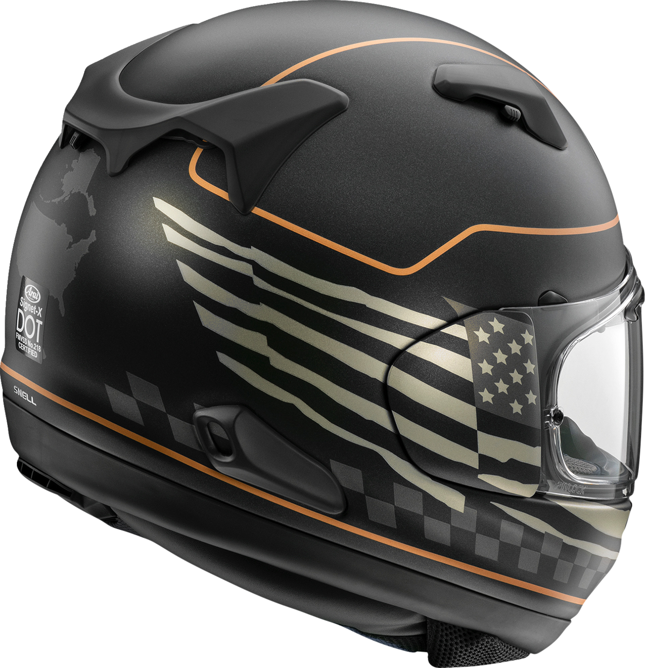 ARAI HELMETS Signet-X Helmet - US Flag - Black Frost - XL 0101-18521