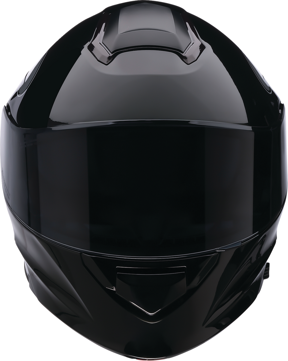 Z1R Solaris 2.0 Flame black and gray modular street helmet with open face and full-face options, size XS.