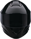 Z1R Solaris 2.0 Flame black and gray modular street helmet with open face and full-face options, size XS.