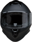 Z1R Youth Warrant 2.0 helmet in flat black, medium size, street full face child helmet with solid design and secure fit.