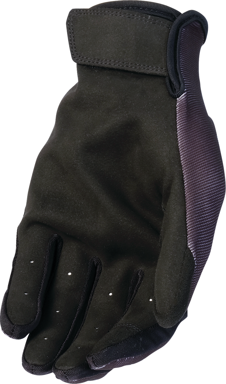 Z1R Women's black reflective bone gloves, small size, showing the gloves with reflective material and bone design details.