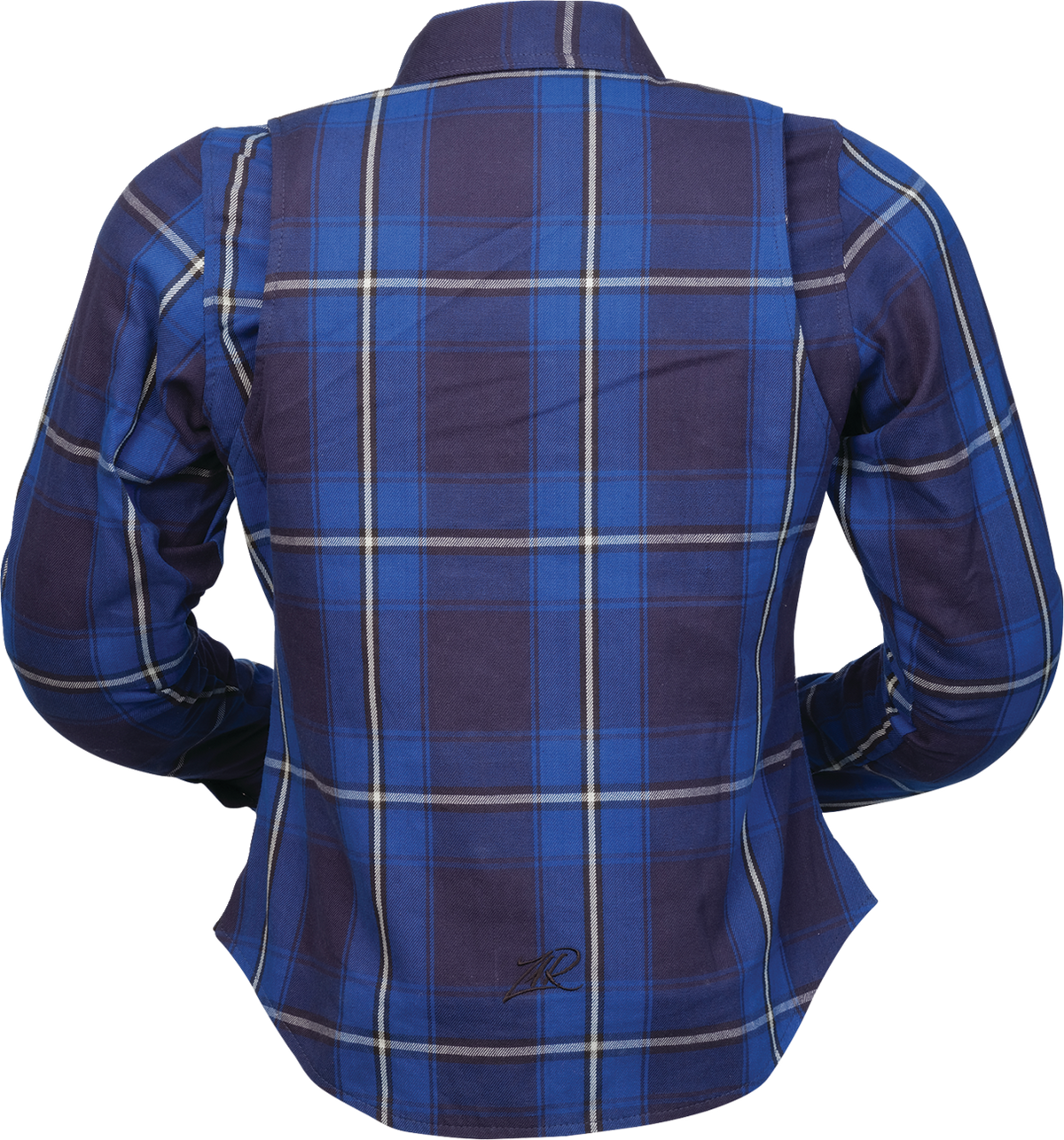 Z1R Women's Ashwood Flannel in blue, small size, casual streetwear with a soft, cozy plaid design.