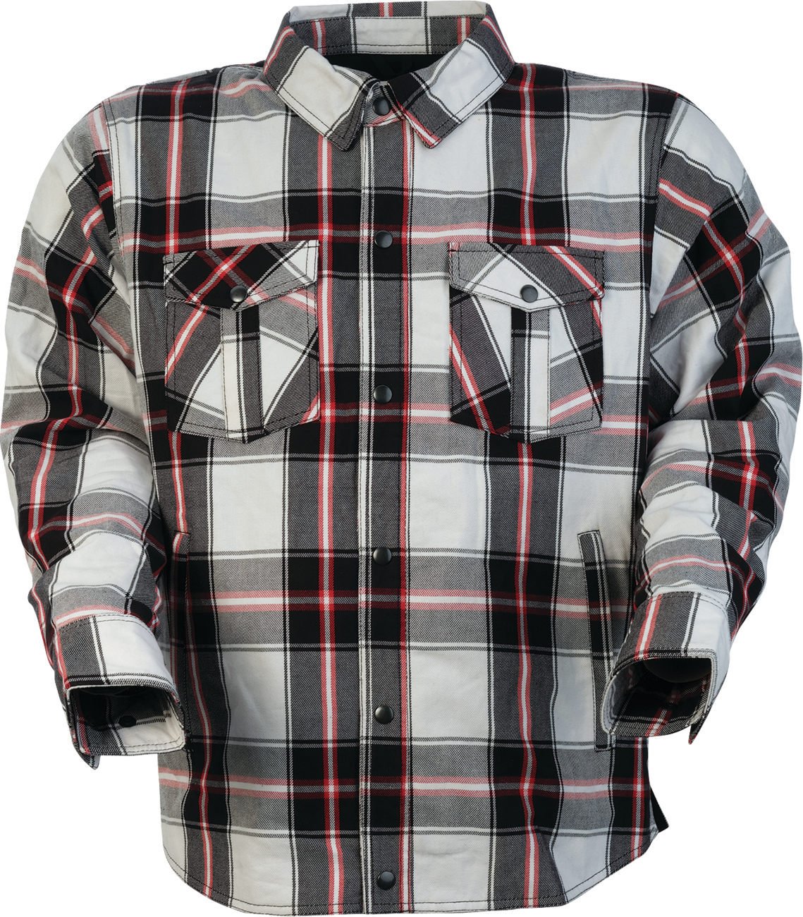 Red Z1R Ashwood Flannel shirt in small size featuring classic plaid pattern and casual streetwear style.