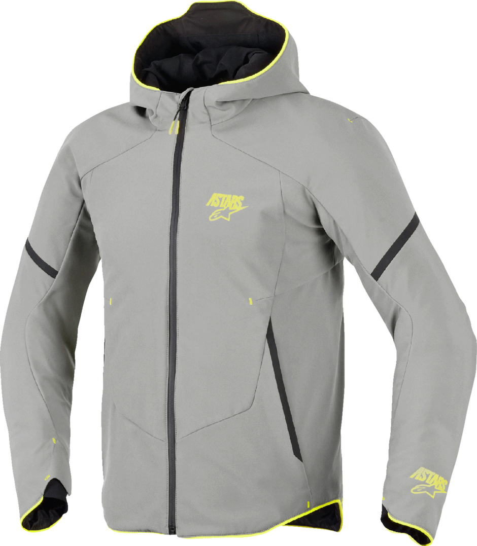 ALPINESTARS Aeroshell Waterproof Jacket - Mid Gray/Yellow Fluo - Large 3200226-9116-L