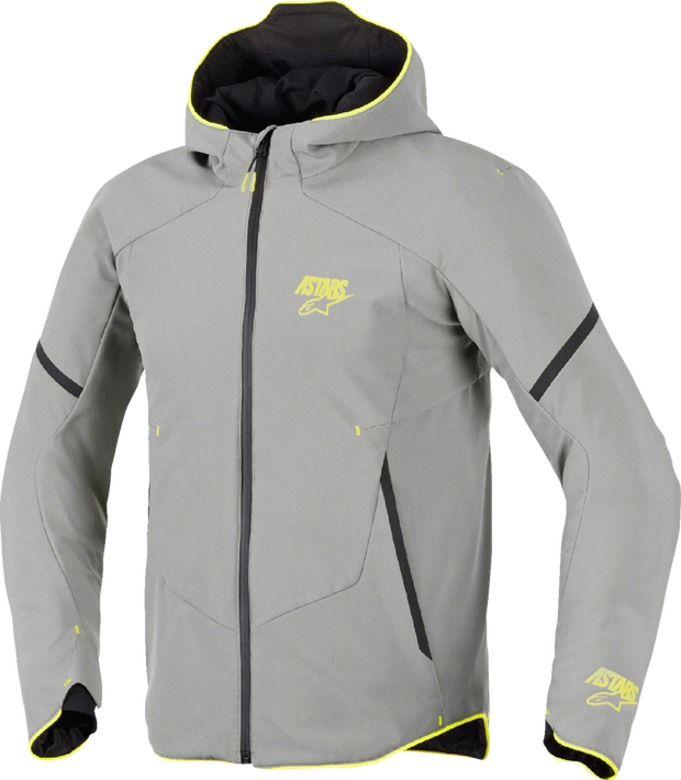 ALPINESTARS Aeroshell Waterproof Jacket - Mid Gray/Yellow Fluo - Large 3200226-9116-L