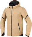 ALPINESTARS Aeroshell Waterproof Jacket - Dark Khaki/Black/Orange Fluo - 2XL 3200226-8038-2X