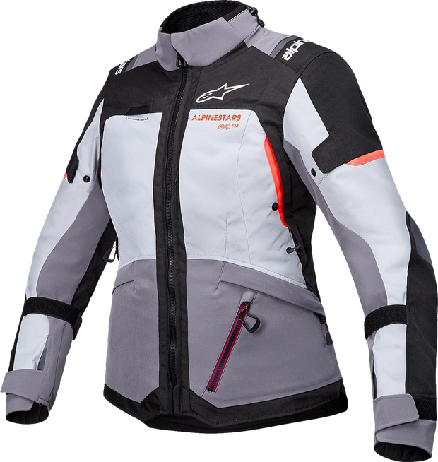 ALPINESTARS Stella Andes v4 Drystar® Jacket - Dark Gray/Ice Gray/Black/Coral - Small 3210126-9276-S