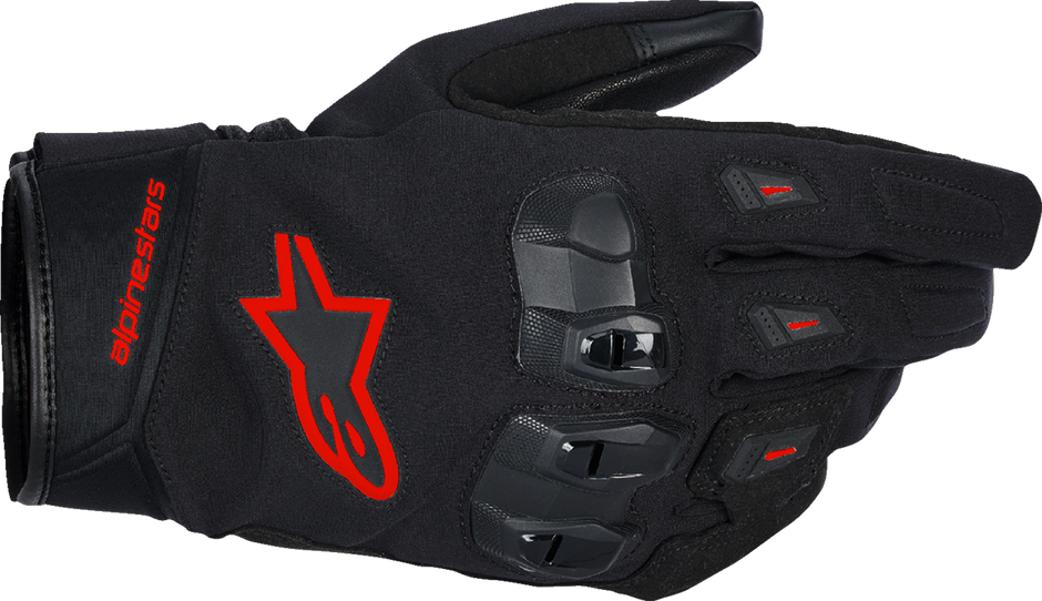 ALPINESTARS SP X Z WP Gloves - Black/Fluo Red - Small 3520126-1030-S