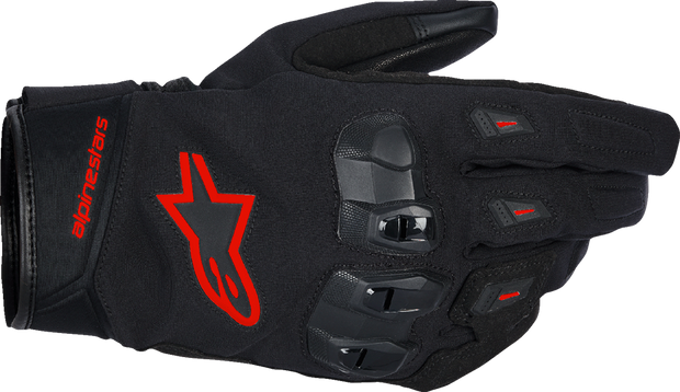 ALPINESTARS SP X Z WP Gloves - Black/Fluo Red - Small 3520126-1030-S